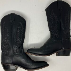 Abilene #7070 Black Leather Western Boots Men’s 7.5M / Women’s 9 USA Made